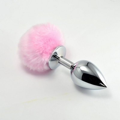Pompon Metal Plug Large Purple