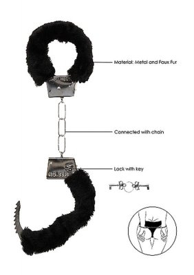 Beginner&quot;&quot;s Handcuffs Furry - Black