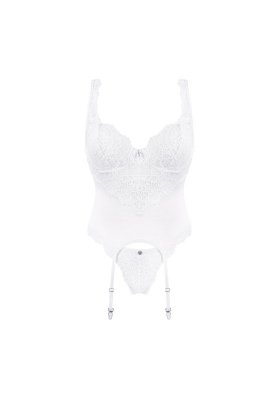 Bielizna-Amor Blanco gorset i stringi biały L/XL