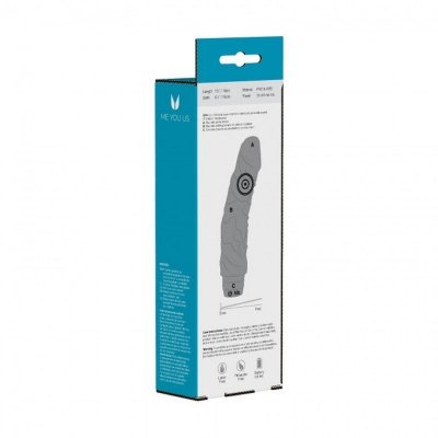Wibrator-7,5&quot;&quot;&quot;&quot;&quot;&quot;&quot;&quot; Perfect Pleasures Curved Veined Rambo Vibe ~ Black (2AA)