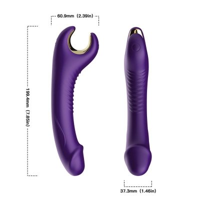 Stymulator  silicone 9 vibration function Purple