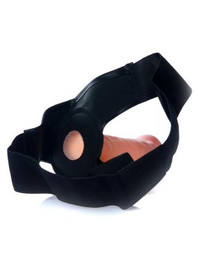 Realistyczny Wibrujący Strap-On Cyberskóra Dildo