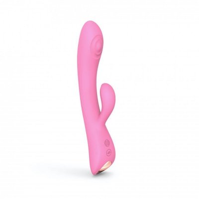 Wibrator z Masażerem Łechtaczki Bunny Pink