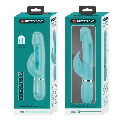 PRETTY LOVE - Kampas Green, 7 vibration functions 4 licking settings