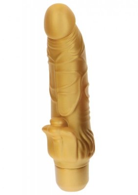 ToyJoy Get Real Gold Dicker Stim Vibrator 22 cm