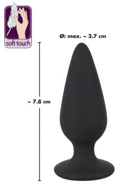 Korek analny silikonowy 7,8 cm Black Velvets