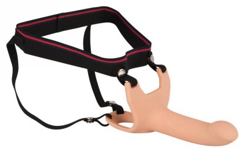 Silikonowy Strap-on +5cm