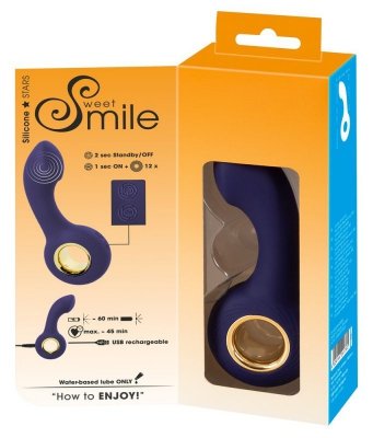 Korek analny z wibracjami 13,7cm Sweet Smile