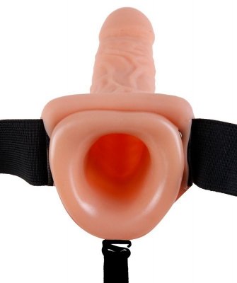 FF Hollow Strap On z wibracjami dł. 19cm