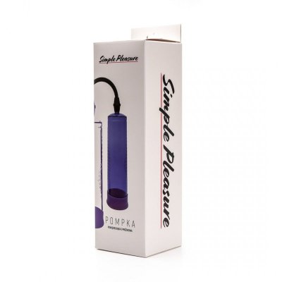 Pompka Próżniowa Do Powiększania Penisa Z Gruszką Duża Fioletowa
