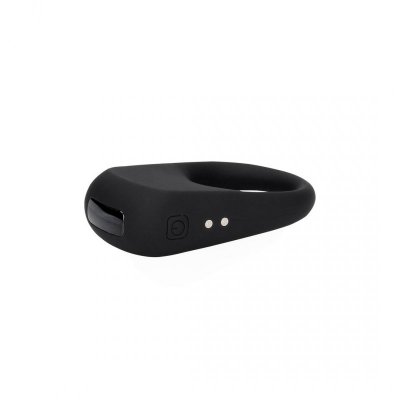 Vibrating Cock Ring - Licorice Black