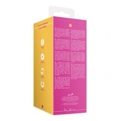 Non-Phallic Vibrating Dildo - Medium - Powerful Pink