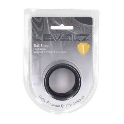 Liquid Silicone Ball Strap - M - 34mm - Black