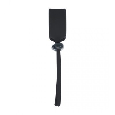 Wide Adjustable Silicone Lasso Cockring - 5mm - Black