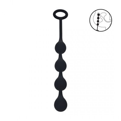 Waterdrop Silicone Anal Balls - S - 20mm - Black