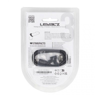 Sealed Liquid Silicone Vibrating Cockring - Black