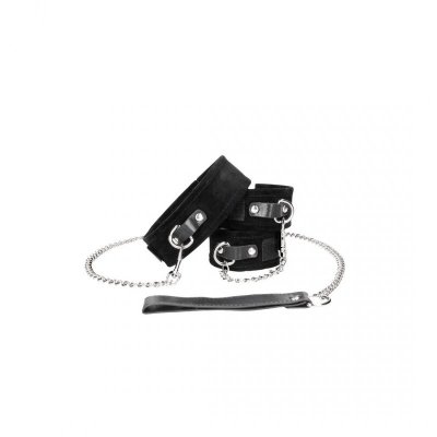 Velcro Collar with Leash and Handcuffs