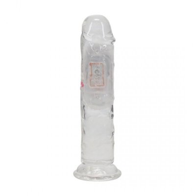 LED Vibrating Straight Cock - 6 / 15 cm - Transparent