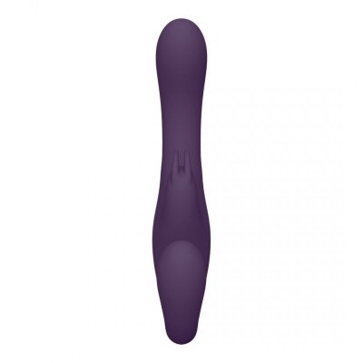 Suki - Vibrating Strapless Strap-on Rabbit - Purple