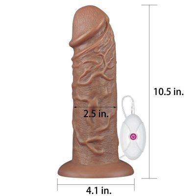 OGROMNE dildo przyssawka wibracja EKSTREMALNE 26cm