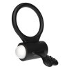 Pierścień na penisa wibracje Power Clit Silicone Cockring Black