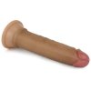Dwuwarstwowe realistyczne dildo na przyssawce 17,5 cm