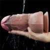 Dwuwarstwowe realistyczne dildo na przyssawce 18 cm