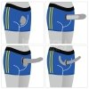 Bokserki strapon weetlook Chic Strap-On (40 - 43 inch waist) niebieskie