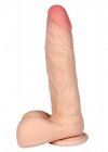 Realistyczne dildo z jądrami przyssawka 20 cm