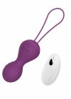 Kulki vibrating silicone kegel balls usb 10 function / remote control -purple