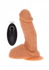 Realistyczne dildo wibrujące z jądrami 16,5 cm