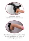 Realistyczne dildo wibrujące na przyssawce żylaste czarne 23 cm