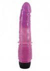 Realistyczny żelowy wibrator sex masażer fioletowy 20 cm