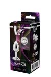 Gleaming love silver plug small