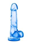 Twardy żelowy penis dildo na przyssawce 18 cm