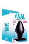 Bardzo duży czarny korek analny stożek plug penetrator anusa