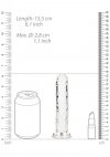 Realistyczne transparentne dildo na przyssawce  14,5 cm