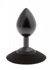 Klasyczny aluminiowy korek analny wtyczka plug z odpinaną przyssawką