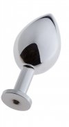 Duży aluminiowy korek analny wtyczka plug z odpinaną przyssawką