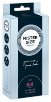 Prezerwatywy naturalny lateks Mister Size 64mm 10 sztuk