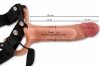 Realistyczne dildo wydłużenie penisa proteza strap-on pierścień na jądra 19,5 cm