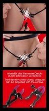 Zaciski na sutki i łechtaczkę z wibracją