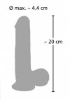 Naturalny wibrator pulsacyjny na przyssawce 20 cm
