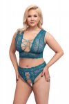 Seksowny paski komplet bielizny Cottelli 4XL