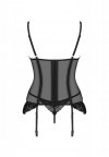 Seksowna bielizna Obsessive Serena Love gorset i stringi XL/2XL