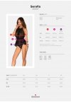Serafia prześwitująca koszulka babydoll i stringi M/L