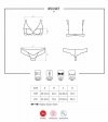 Obsessive 853-SET-3 komplet czerwony  S/M