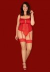 Obsessive Blossmina gorset i stringi  4XL/5XL