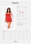 Obsessive Blossmina koszulka i stringi 6XL/7XL