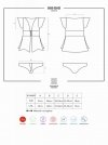 Obsessive koszulka nocna 868-BAB-1 babydoll i figi L/XL